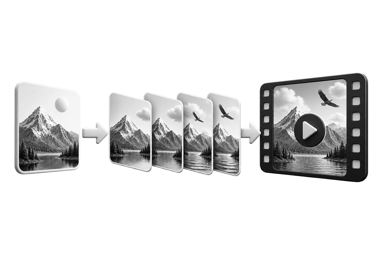 Инфографика услуги «Генерация видео и анимация изображений»